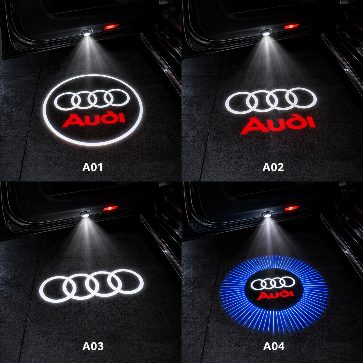 Audi LED Welcome Projector Lights