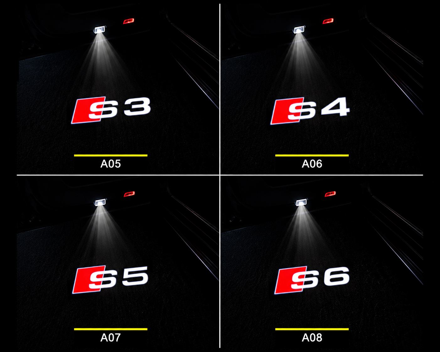 Audi LED Welcome Projector Lights